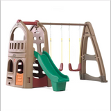 Playful Playhouse Climber Swing Set