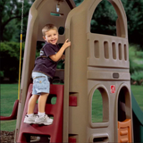 Playful Playhouse Climber Swing Set