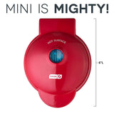 The Mini Waffle Maker Machine - Red