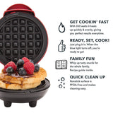The Mini Waffle Maker Machine - Red