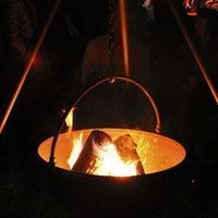 A Hanging Tripod Fire Pit & BBQ