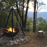 A Hanging Tripod Fire Pit & BBQ