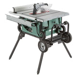 10" 2 HP 115V Portable Table Saw with Roller Stand