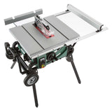 10" 2 HP 115V Portable Table Saw with Roller Stand