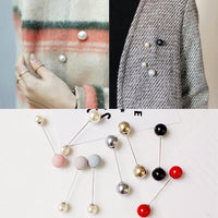 Fashion imitation pearl wild brooch