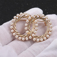 Fashion lady new jewelry pearl texture brooch