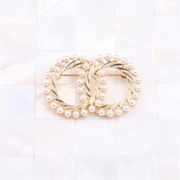 Fashion lady new jewelry pearl texture brooch